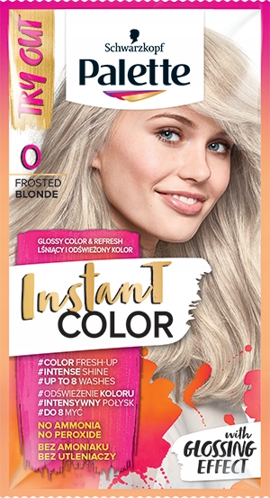 szampon koloryzujący platynowy blond palette instant