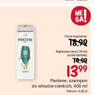 szampon pantene aqua light rossmann