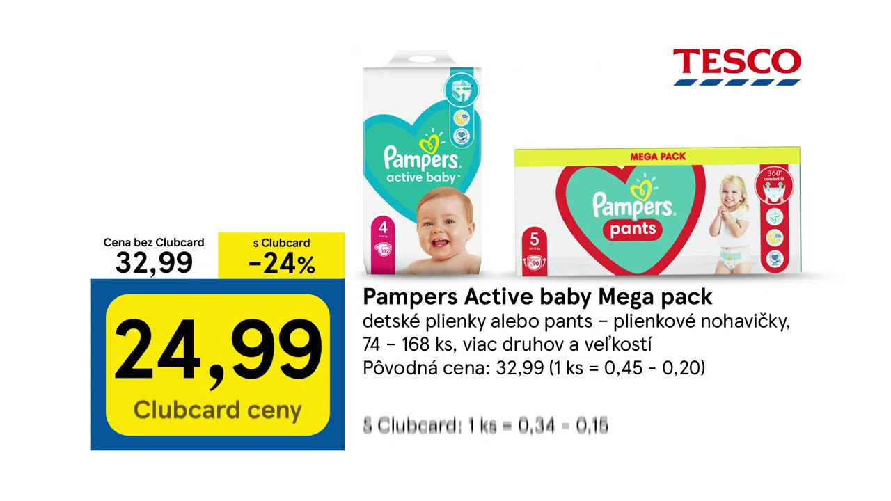 tesco pampers mega box