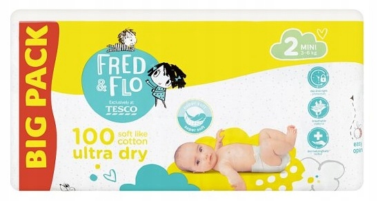 tesco pieluchy fred&flo 3