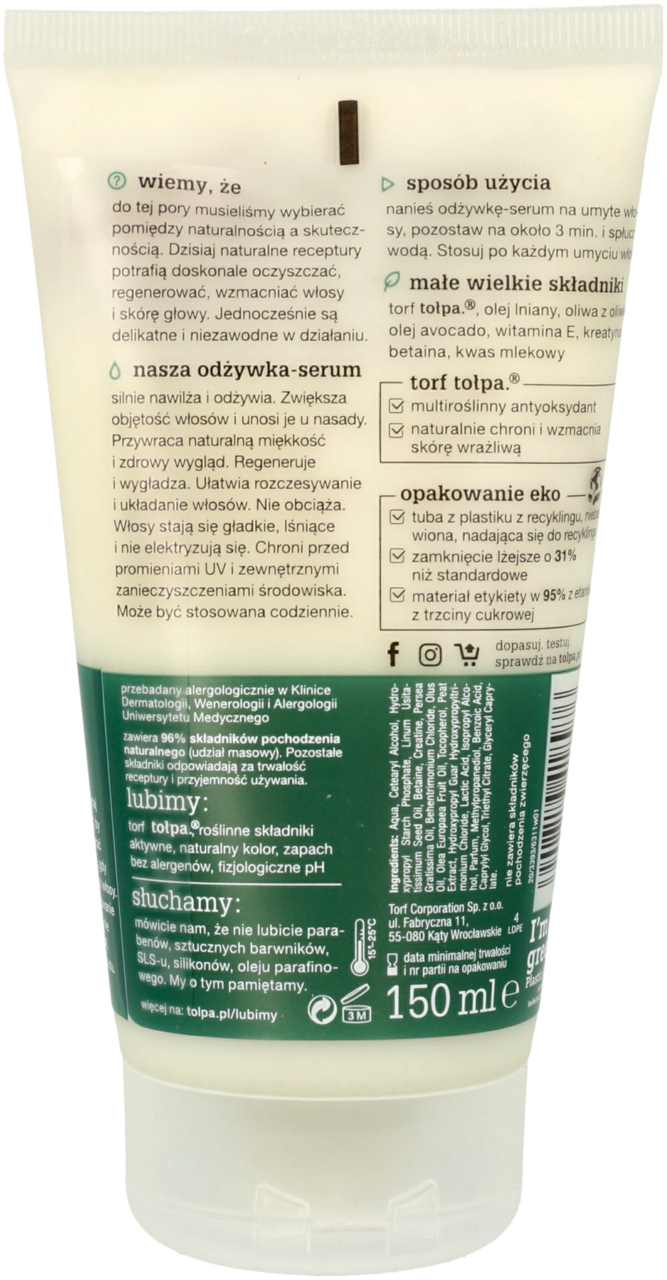 tołpa odżywka serum do włosów odwodnionych