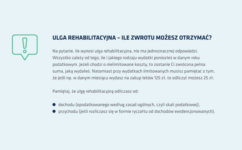 ulga rehabilitacyjna podkłady i pieluchomajtki