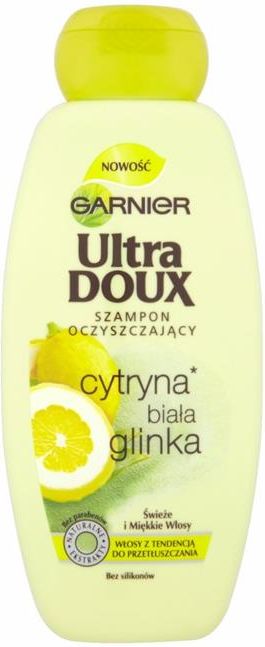 ultra doux szampon do włosów cytryna i biała glinka 400ml