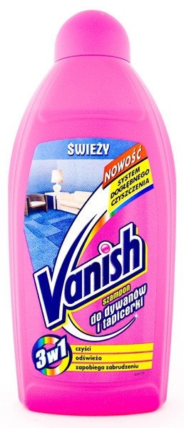 vanish clean & fresh szampon do prania dywanów 500 ml