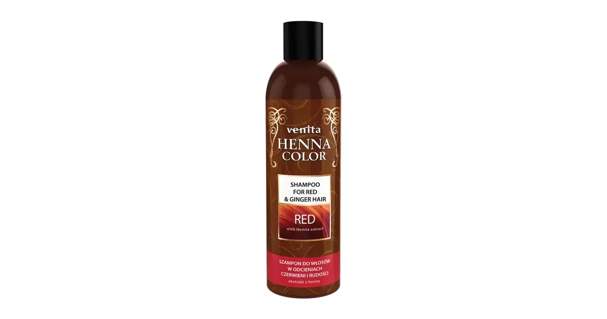 venita henna color szampon do włosów rudych red opinie