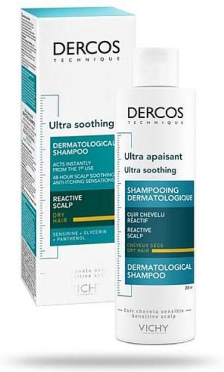 vichy decros ultra soothing szampon ultrakojący do włosów suchych 390ml