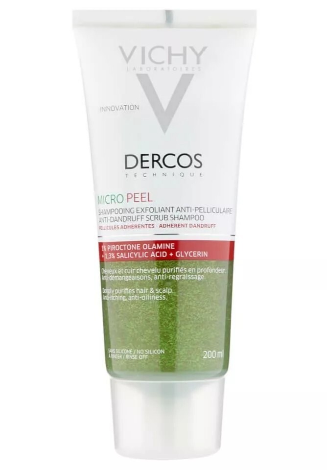 vichy dercos micropeel przeciwłupieżowy szampon peelingujący 200 ml