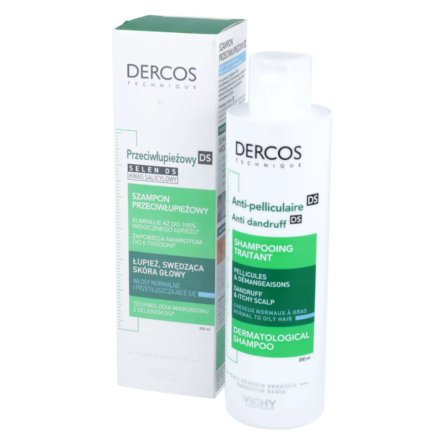 vichy dercos szampon anti-pelliculaire ds