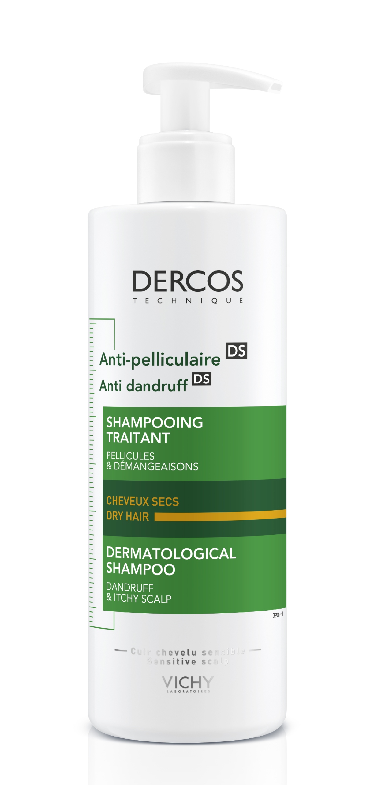 vichy dercos szampon przeciwłupieżowy 390ml