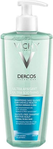 vichy dercos szampon ultrakojący włosy suche 390 ml