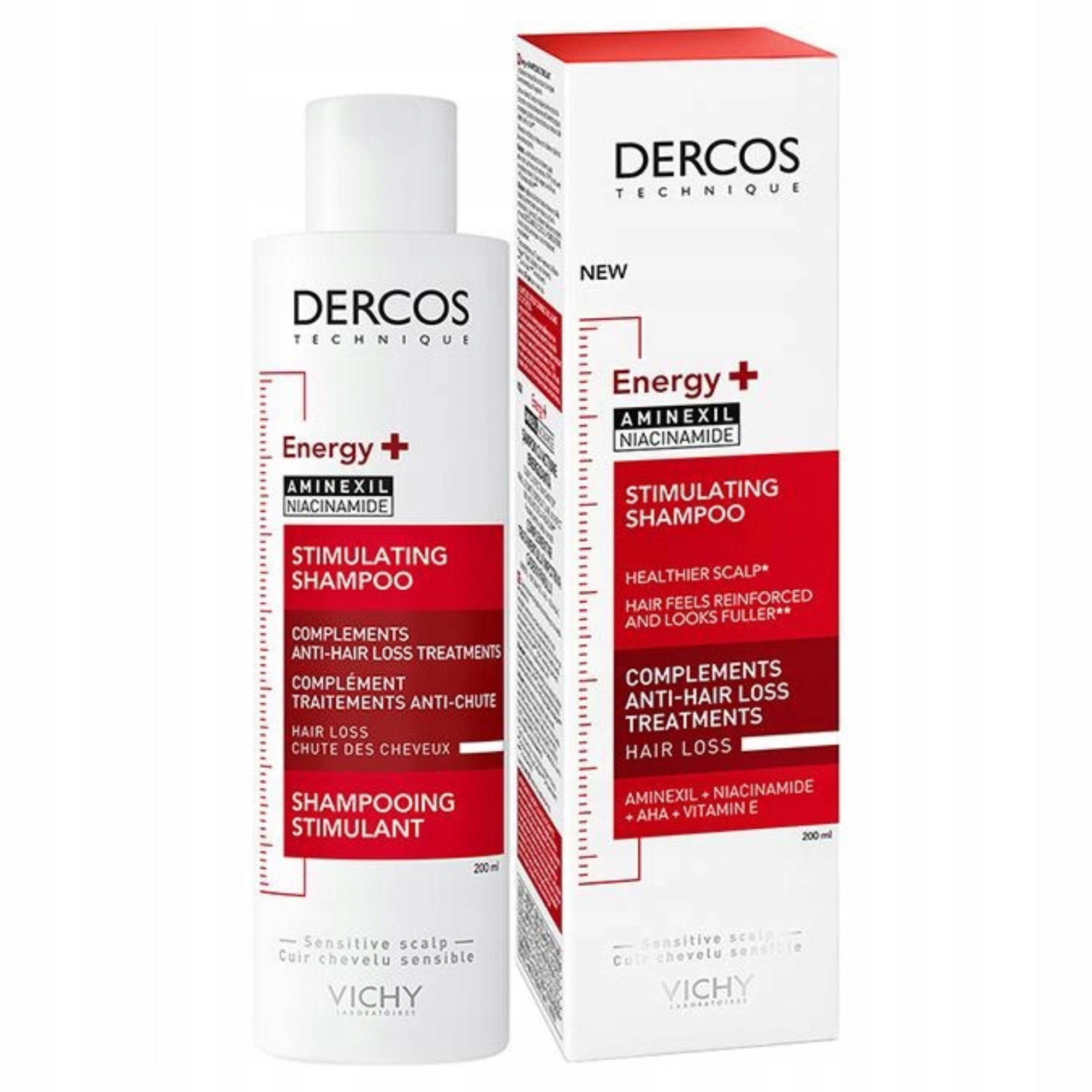 vichy dercos szampon wzmacniający z aminexilem 400 ml